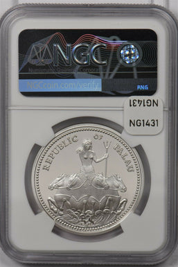 Palau 1995 5 Dollars silver NGC Proof 70UC 50th Anniversary of U.N. Perfect 70 N