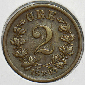 Norway 1899 2 Ore 197681 combine shipping
