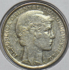 Uruguay 1942 S 20 Centesimos 194756 combine shipping