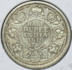 British India 1919 1/2 Rupee 295417 combine shipping