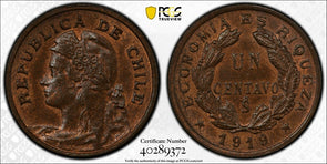 Chile 1919 So Centavo PCGS MS64BN PC1131 combine shipping