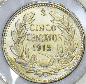 Chile 1915 5 Centavos Condor animal 291206 combine shipping