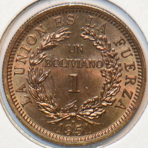 Bolivia 1951 Boliviano Alpaka animal 194129 combine shipping