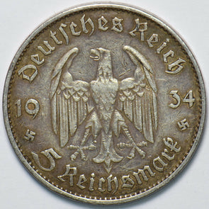 Germany 1934 5 Mark Eagle animal 240145 combine shipping