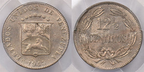 Venezuela 1945 12 1/2 Cents Horse animal PCGS MS 63 PC1332 combine shipping
