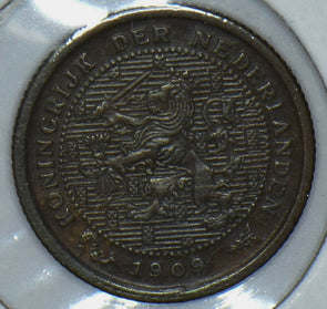 Netherlands 1909 1/2 Cent Lion animal 190731 combine shipping
