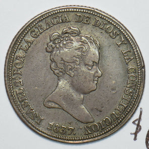 Spain 1837 4 Reales S0318 combine shipping