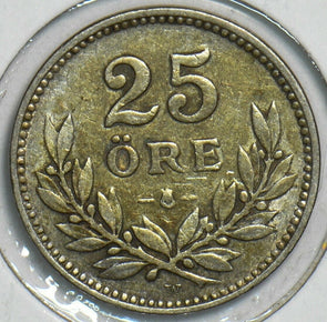 Sweden 1919 25 Ore 152929 combine shipping