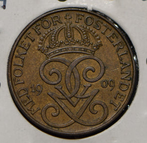 Sweden 1909 2 Ore  290142 combine shipping