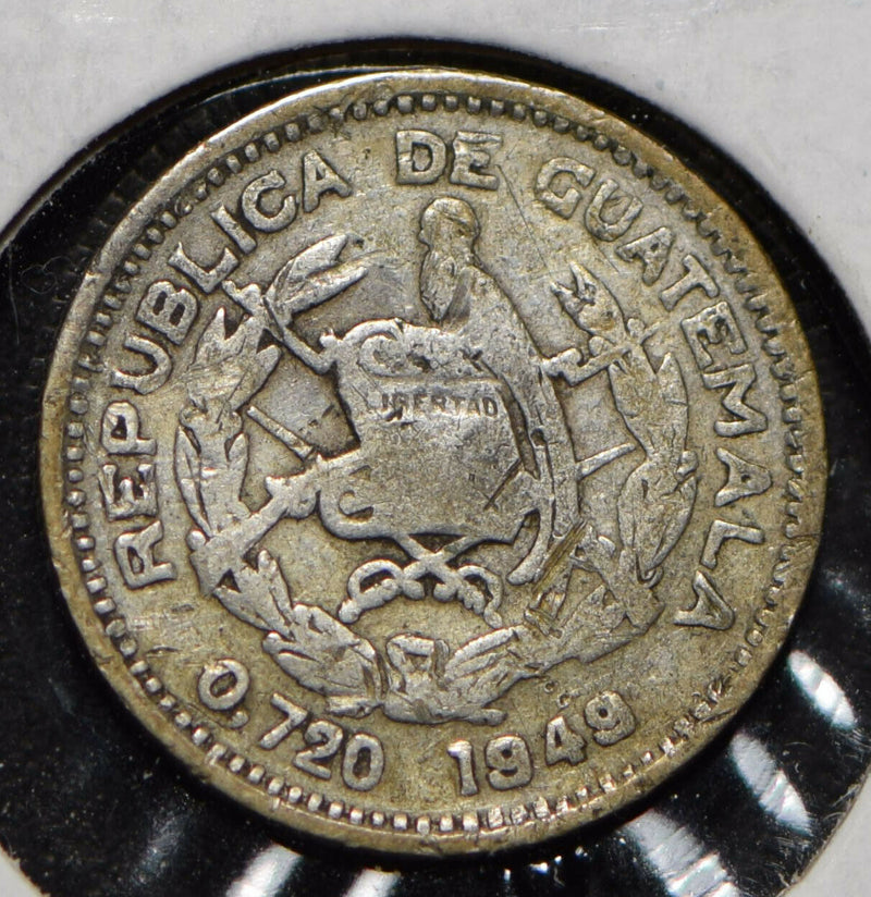 Guatemala 1949 5 Centavos Bird on pillar animal  150028 combine shipping