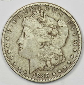 1885 Morgan Dollar Silver VF+ U0308