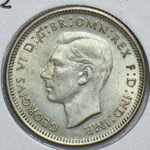 Australia 1942 Shilling Merino ram 241150 combine shipping