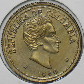 Colombia 1966 20 Centavos Eagle animal 152161 combine shipping