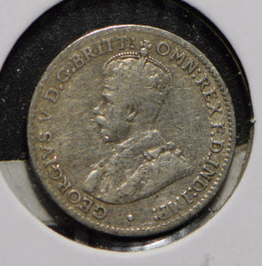 Australia 1924 3 Pence Kangaroo animal Emu  901236 combine shipping