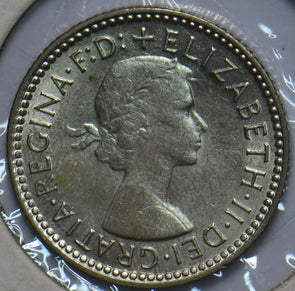 Australia 1959 6 Pence Kangaroo animal Emu 193424 combine shipping