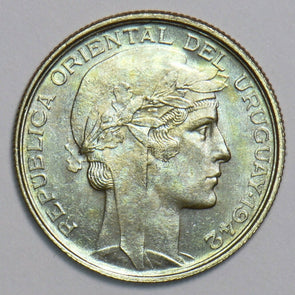 Uruguay 1942 20 Centesimos 491401 combine shipping