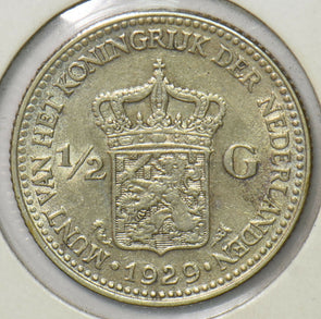 Netherlands 1929 1/2 Gulden  291307 combine shipping