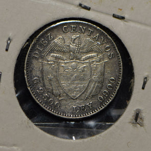 Colombia 1938 10 Centavos silver  290289 combine shipping