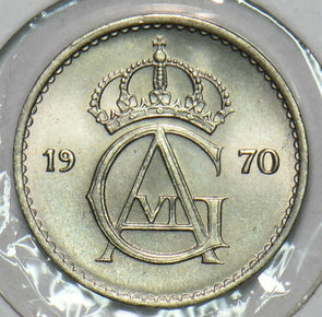 Sweden 1970 10 Ore Gem BU 152759 combine shipping
