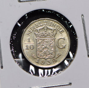 Netherlands East Indies 1938 1/10 Gulden Lion animal  901030 combine shipping