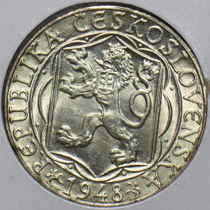 Czechoslovakia 1948 100 Korun Lion animal 295090 combine shipping