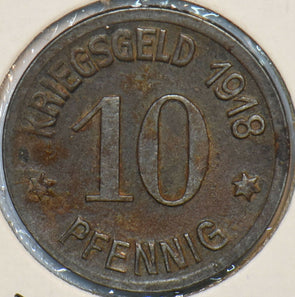 German States 1918 10 Pfennig Coblenz 296519 combine shipping