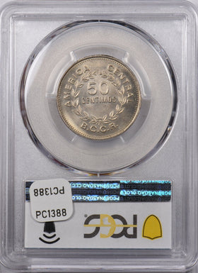 Costa Rica 1976 BCCR 50 Centavos PCGS MS 67 Only 1 Graded By PCGS MS67, Finest K