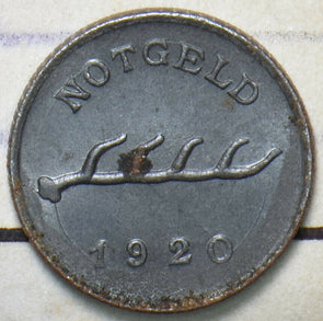Germany 1920 2 Pfennig 240134 combine shipping