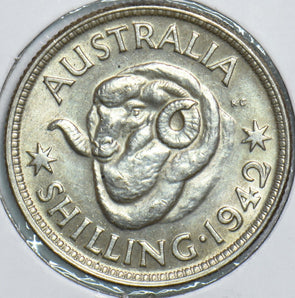 Australia 1942 Shilling Merino ram 241118 combine shipping