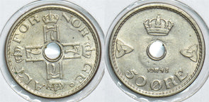 Norway 1948 50 Ore 299076 combine shipping