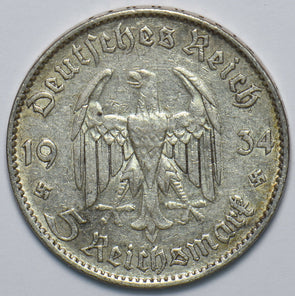Germany 1934 5 Mark Eagle animal 193540 combine shipping