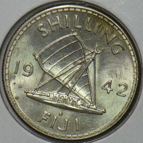 Fiji 1942 Shilling 297089 combine shipping