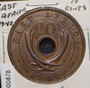 East Africa 1942 10 Cents  900878 combine shipping