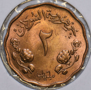 African Islamic 1956 AH 1376 2 Milliemes Camel animal 196545 combine shipping