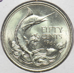 Bahamas 1966 50 Cents Blue Marlin Fish animal 192602 combine shipping