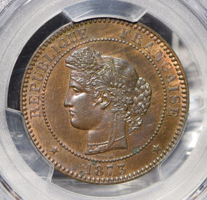 France 1873 10 Centimes PCGS MS64BN Gad-265a PC0576 combine shipping