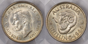 Australia 1944 S Shilling Ram animal PCGS MS 64 PI0220 combine shipping
