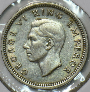 New Zealand 1937 3 Pence 152401 combine shipping