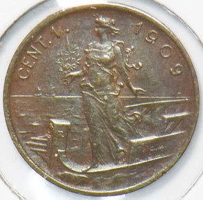 Italy 1909 Centesimo Vittorio Emanvele III 292954 combine shipping