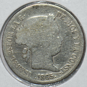Spain 1865 40 Cent 902478 combine shipping