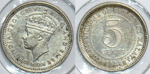 Malaya 1941 5 Cents 198356 combine shipping