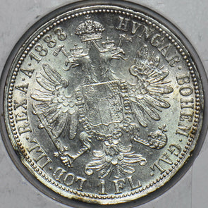 Austria 1888 Florin Eagle 490886 combine shipping