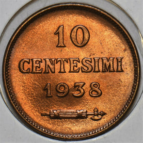 San Marino 1938 R 10 Centesimi 491325 combine shipping