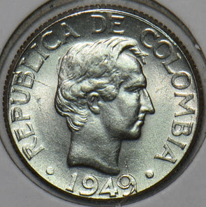 Colombia 1949 10 Centavos 297407 combine shipping