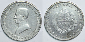 Uruguay 1917 50 Centesimos 299069 combine shipping