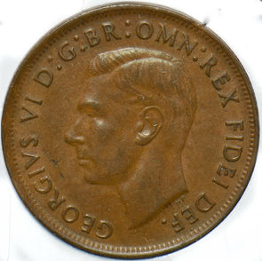 Australia 1949 Penny Kangaroo animal Georgivs VI 902229 combine shipping