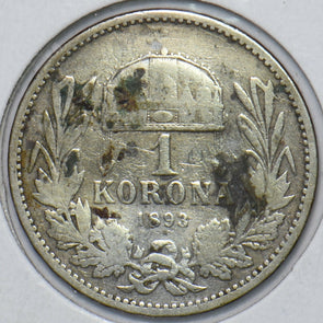 Hungary 1893 Korona 151266 combine shipping
