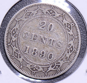 Canada 1890  20 Cents  newfoundland CA0125 combine shipping