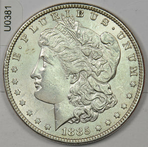 1885 Morgan Dollar Silver BU+ U0381