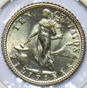 Philippines 1944 D 10 Centavos Eagle animal UNC 294949 combine shipping